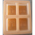 RECTANGULAR TREE DESIGN MOULD 125 GM ( 4 Cavity)
