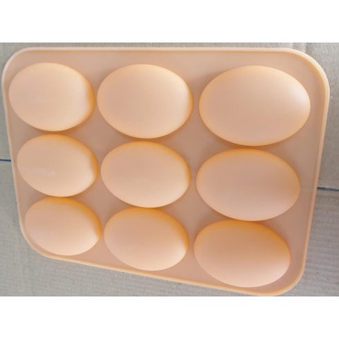 EGG SHAPE - OVAL MOULD 70 GM ( 9 Cavity)
