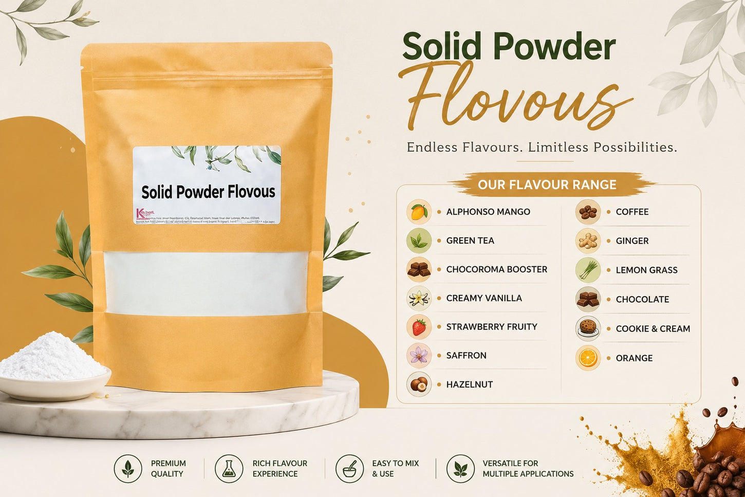 Solid Powder Flavours – Kelkar Foods and Fragrances